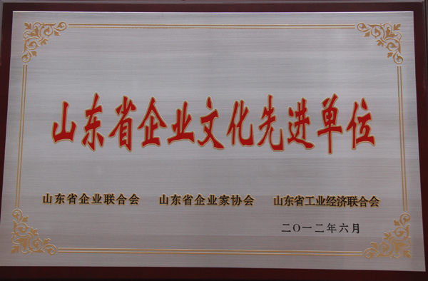 萨奥获得“山东省企业文化先进单位”称号